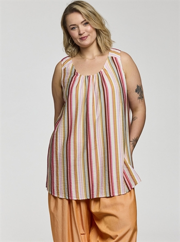 Gozzip - Beata Top, Pink Striber